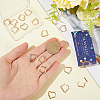 SUNNYCLUE 10 Pairs Brass Hoop Earrings for Women EJEW-SC0001-63A-3