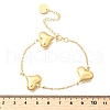 304 Stainless Steel Link Bracelets for Women BJEW-P354-01A-G-5
