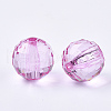 Transparent Acrylic Beads PL544Y-3-2