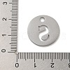Non-Tarnish 304 Stainless Steel Pendants STAS-F233-M-P01-A-S-3