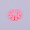 Opaque Frosted Resin Cabochon RESI-WH0009-03-1