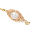 Mother's Day Jewellery Natural Cultured Freshwater Pearl Slider Bracelets BJEW-JB11215-3