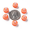 Opaque Striped Acrylic Beads MACR-S373-27A-04-5