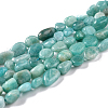SUPERFINDINGS 2 Strands Natural Amazonite Beads Strands G-FH0001-60-4