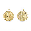 Ion Plating(IP) 201 Stainless Steel Pendants STAS-N098-234LG-1