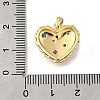 Brass Micro Pave Cubic Zirconia Pendants KK-U072-06G-3