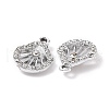 Alloy Crystal Rhinestone Pendants ALRI-H004-10P-2