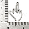 Non-Tarnish 304 Stainless Steel Pendants STAS-K253-08P-3