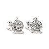 Tibetan Style Zinc Alloy Pendants TIBEP-R334-032AS-RS-1