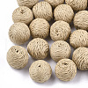 Handmade Woven Beads WOVE-T006-148B-1