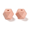 Spray Painted Natural Maple Wood Beads WOOD-M007-07B-2