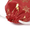 Gold Stamping Christmas Velvet Storage Bags ABAG-Q053-01A-01B-3