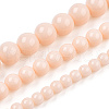 Opaque Solid Color Glass Beads Strands GLAA-T032-P8mm-09-4