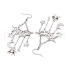 304 Stainless Steel Dangle Earrings EJEW-TA00442-4