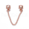 Rack Plating Alloy European Dangle Charms MPDL-N039-228RG-3