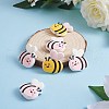 10Pcs 2 Colors Silicone Focal Beads JX758A-5