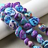 Dyed Natural Magnesite Beads Strands G-L617-A01-02-1