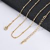 Long-Lasting Plated Brass Cable Chain Necklaces X-NJEW-K112-09G-NF-2