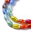 Electroplate & Gradient Color Glass Beads Strands LAMP-M023-04B-4