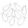 304 Stainless Steel Hoop Earring Findings STAS-S117-008F-01-1