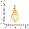 Brass Micro Pave Cubic Zirconia Pendants KK-F894-01G-3
