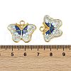 304 Stainless Steel Enamel Pendants STAS-L290-22G-3
