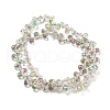 Electroplate Transparent Glass Beads Strands EGLA-P052-01A-FR01-2
