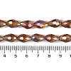 Transparent Electroplate Glass Beads Strands EGLA-N013-T6mm-B16-4
