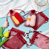 SOFPLATE 100pcs Large Organza Pouches Portable Shoes Bag Travel Storage Drawstring Bags OP-SP0001-03D-04-4