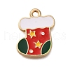 Christmas Theme Alloy Enamel Pendants FIND-M039-02D-1