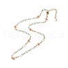 Real 18K Gold Plated Brass Beaded Necklaces NJEW-JN03596-4
