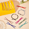 Unicraftale 12Pcs 12 Colors Nylon Twisted Cord Bracelet Making Sets MAK-UN0001-58B-2