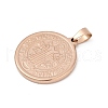 Ion Plating(IP) 304 Stainless Steel Pendants STAS-A053-24B-RG-2