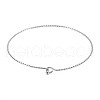 Non-Tarnish Textured Simple Thin Bangle for Girl Women BJEW-N013-005-1