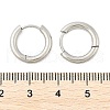 Tarnish Resistant 201 Stainless Steel Huggie Hoop Earrings MAK-R021-15mm-4