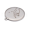 Non-Tarnish 304 Stainless Steel Pendants STAS-C032-10P-2