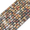 Natural Red Picasso Jasper/Polychrome Jasper Beads Strands G-P575-B10-4x2mm-2