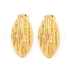 Horse Eye 304 Stainless Steel Ear Studs EJEW-L290-030G-1