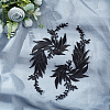 Gorgecraft 4Pcs 2 Style Leaf Computerized Embroidery Cloth Iron on/Sew on Patches DIY-GF0005-33B-5
