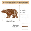 Creative Natural Wooden Wall Hanging Decoration AJEW-WH0331-005-2