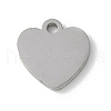 304 Stainless Steel Stamping Blank Tag Charms STAS-E501-02P-1