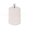 Tarnish Resistant 201 Stainless Steel Rectangle Stamping Blank Tag Pendants STAS-L122-15P-3