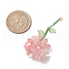 Resin Flower Pendants PALLOY-TA00251-02-2