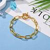 Brass Paperclip Chain Bracelets BJEW-JB05630-3
