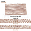 Polyester Braided Lace Trim OCOR-WH0078-09B-2