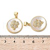 Brass Micro Pave Cubic Zirconia Pendants KK-U070-12A-G-3