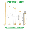   50Pcs 5 Sizes Brass Linking Bars KK-PH0010-51-2
