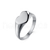 Heart 304 Stainless Steel Finger Rings for Women FS-WGDCCF4-01-3