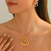 Elegant Middle Eastern Style Brass Micro Pave Cubic Zirconia Earrings & Necklaces Set for Women EM9923-3