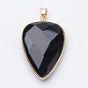 Faceted Natural Mixed Stone Pendants G-F340-02-2